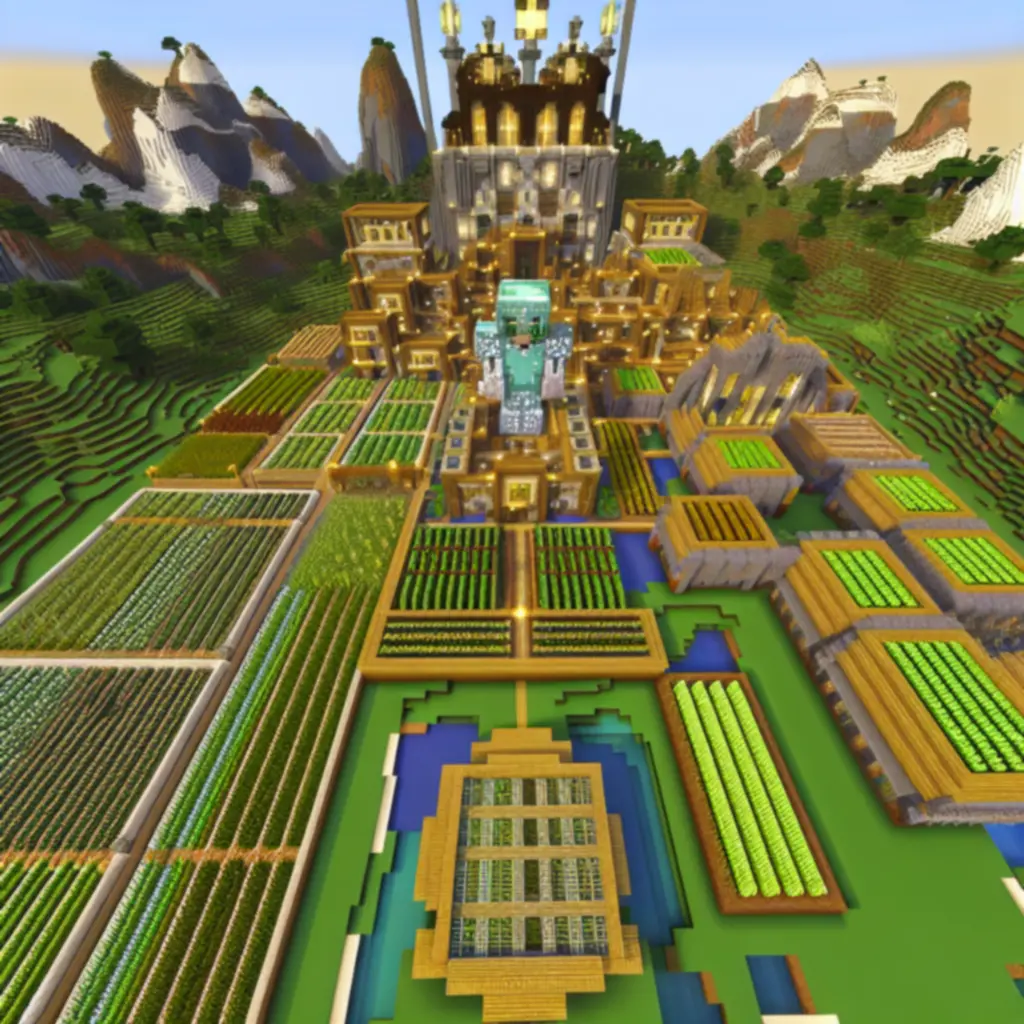 Baza survivalowa z farmami i zbroją netherite